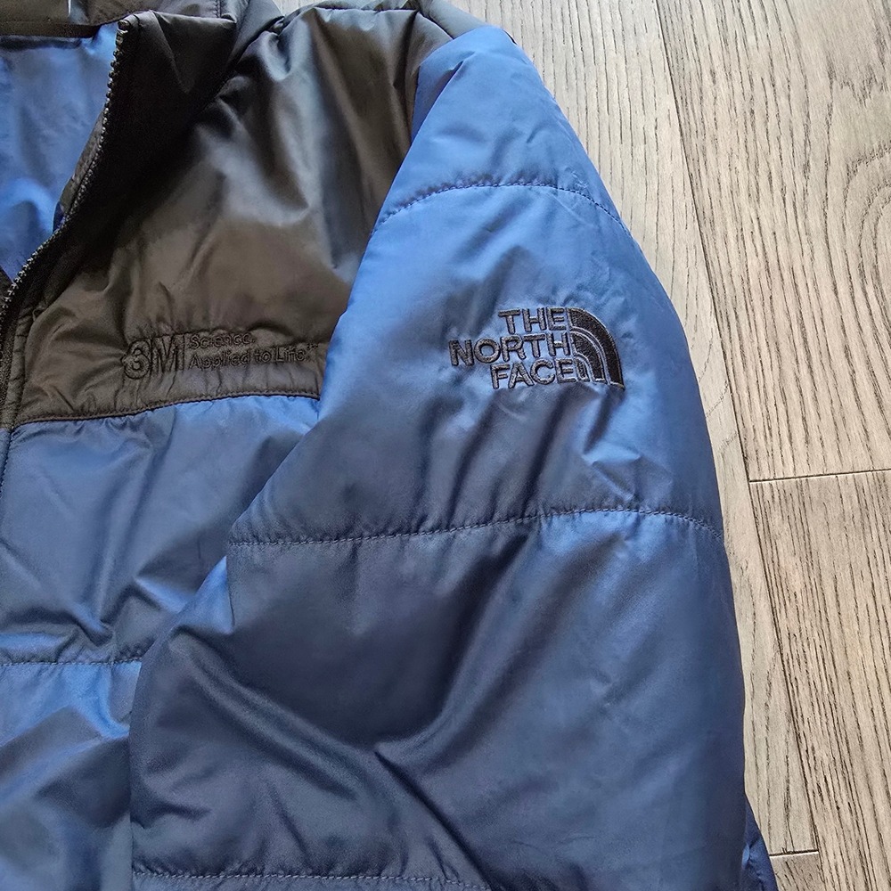 The North Face Everyday Puffer Jacket Blue Black Men's Size L w/3M Logo - Picture 5 of 11